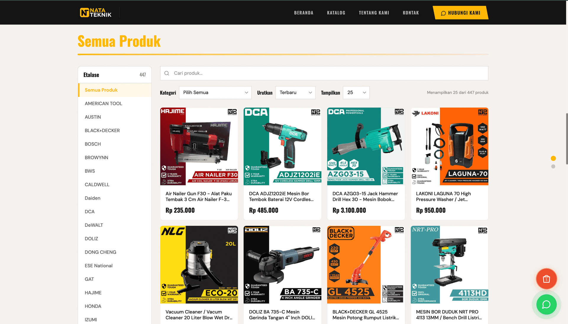 Nata Teknik storefront screenshot
